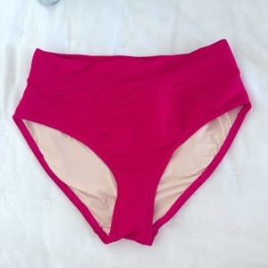 Hot Pink Mid-rise Nani Bikini Bottoma
